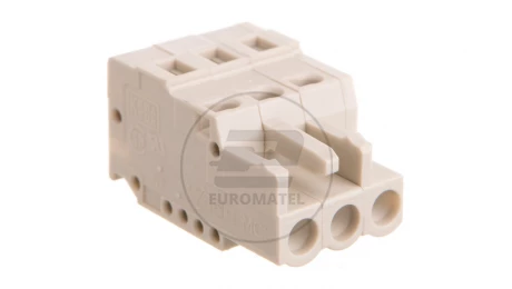 Gniazdo MCS-MIDI Classic 3-biegunowe jasnoszare raster 5mm 721-103/026-000