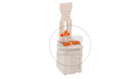 Gniazdo picoMAX raster 5mm 2-biegunowe z płytką uchwytową i suwakiem 2092-1102/002-000