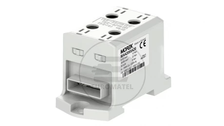 Złączka OTL95-2B szary 2xAl/Cu 6-95mm2 3x1x24 1000V AC / 1500V DC Zacisk uniwersalny z wejściem na szynę elastyczną MAA2095A20