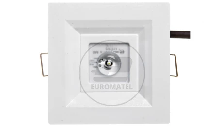 Oprawa LOVATO P LED 3W (opt. otwarta) 3h jednozadaniowa biała LVPO/3W/C/3/SE/X/WH