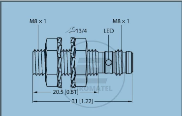BI2-EG08K-AP6X-V1131 Czujnik indukcyjny – z rozszerzonym zakresem detekcji