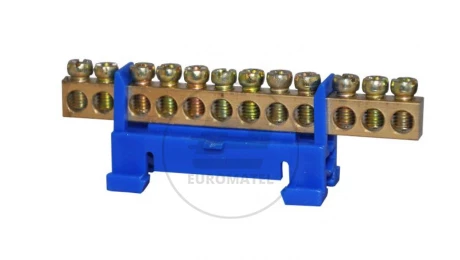 Listwa zaciskowa 12-polowa 10mm2 niebieska LZ-12B
