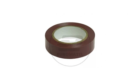Taśma izolacyjna brązowa PVC 15mm 10m TI-15/10/BRĄZOWY W-05129