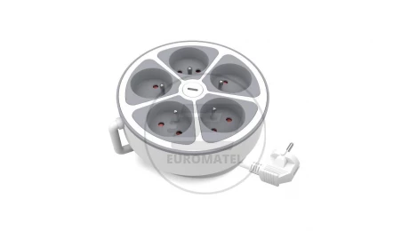 Przedłużacz stały 5x z włącznikiem 2m PS-570WS/O/2 E W-30014