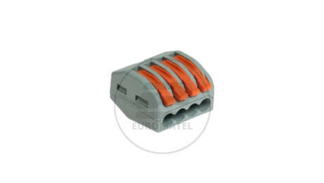 Szybkozłączka 4x z dźwigniami do wszystkich rodzajów przewodów 24A 0,2-4mm2 450VAC SZ-4D W-00368 /kpl 5szt./