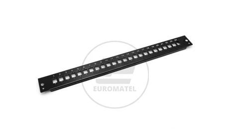 Płyta czołowa do światłowodowego panelu krosowego24x LC duplex 1U (do DN-96200-QL), czarny DN-96207-BL-QL