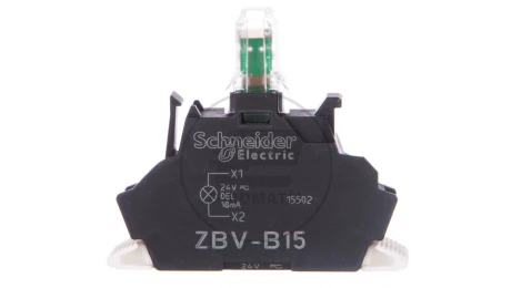 Oprawka z LED biała 24V AC/DC z łącznikiem ZBVB15