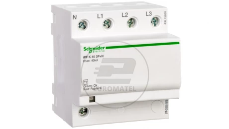 Ogranicznik przepięć iPF40 - 3 bieguny+N - 340 V A9L15688