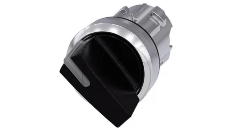 Przełącznik podświetlany, 22 mm, okrągły, metal błyszczący, czarny 3SU1052-2BP10-0AA0