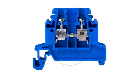 Złączka szynowa przelotowa 2‑przewodowa 2,5mm2 niebieski ZG-G2,5 A11-8106