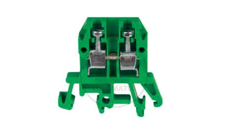 Złączka szynowa przelotowa 2‑przewodowa 4mm2 zielony ZUG-G4 A11-0105