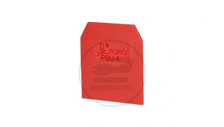 Płytka skrajna przegroda PSU-4 czerwony A41-0107