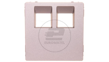 VALENA LIFE Plakietka gniazda komputerowego podwójnego aluminium 755422