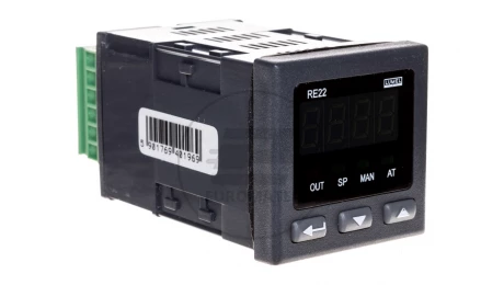 Regulator temperatury wejście uniwersalne temperaturowe wyjście przekaźnikowe zasilanie 230V AC bez atestu KJ RE22 111000