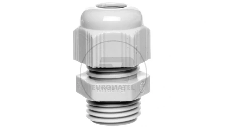 Dławnica kablowa poliamidowa M16 IP68 HELUTOP HT-M16 jasnoszara 93909