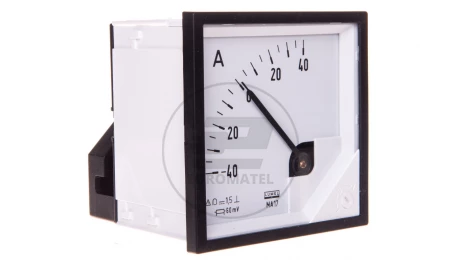 Amperomierz analogowy 72x72 N IP50 BB1 40-0-40A/+-60mV pozycja pracy C3 K=90 st. bez atestu KJ MA17N BB1200000000
