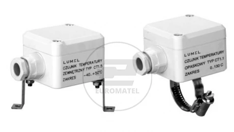 Czujnik temperatury 01:opaskowy fi 23-35mm pt100 CT1 0100 CT1.0100