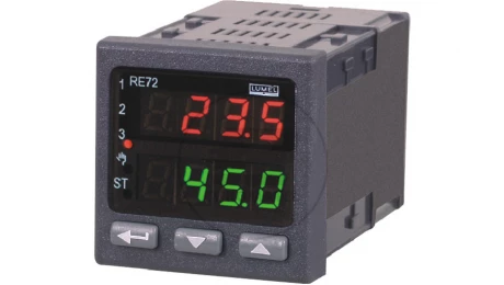 Regulator temperatury RE72 85-253V AC/DC wyj: przekaźnikowe, 0-10V, wejście binarne RE72 142100M0