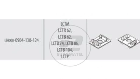 Trzymacz na szynę DIN do prze.LCTB62-104 Uchwyty do montażu przekładników na szynę DIN 35 mm LH000-0904-130-124