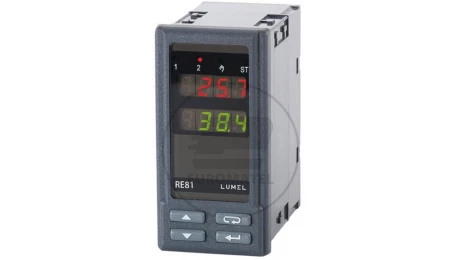 Regulator temperatury 05:wej. Fe-CuNi 0-600C 1:wyjście przekaźnikowe 00:wykonanie standardowe RE81 05100M0
