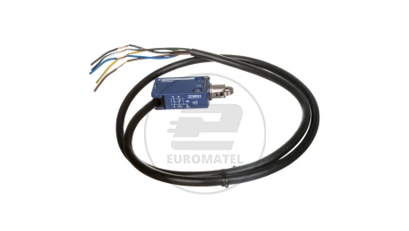 Wyłącznik krańcowy 1R 1Z migowy metal popychacz z rolką stalową kabel 1m XCMD2102L1