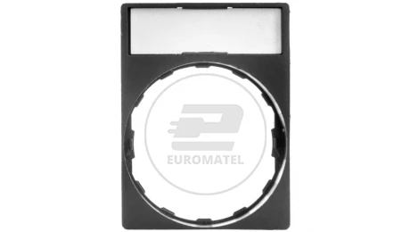 Ramka do mocowania etykiet 30x40mm, z etykietą 8x27mm bez ozn. ZBY4H101