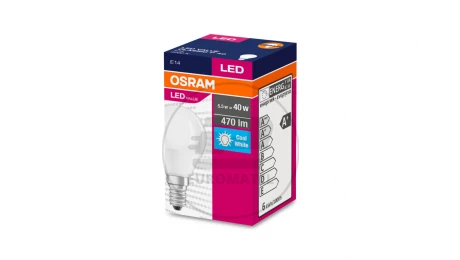 Żarówka LED VALUE CLASSIC P 40 E14 4,9W 470lm 4000K 840 FR non-dim 4058075147911 /10szt./