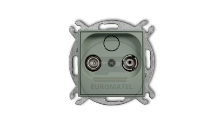 MINI Mechanizm gniazda abonenckiego RTV końcowego 2dB szałwiowy 61MG2K