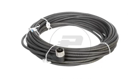 Złącze żeńskie M12 kątowe 4-pinowe kabel 10m PUR XZCP1241L10