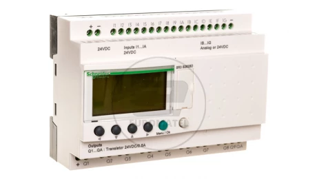 Sterownik programowalny 16wej 10wyj 24V DC RTC/LCD Zelio SR3B262BD