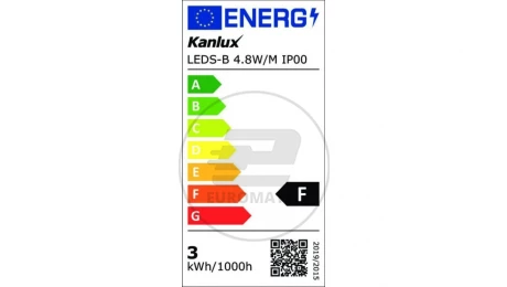 Taśma LED 12V LEDS-B 4.8W/M IP00-CW 500lm/m 6500K IP00 FPC rolka 5mb 24518