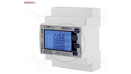 Miernik energii sieci 1- i 3-faz. z certyfikatem MID 1/5A NMID30-1