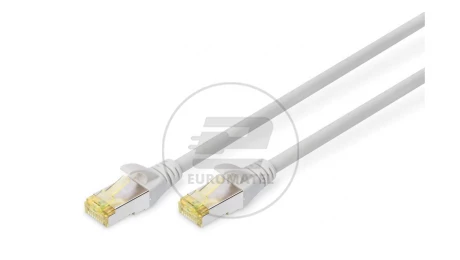 Patchcord RJ45/RJ45 S/FTP kat. 6A 1m AWG 27/7 LS0H szary DK-1644-A-010