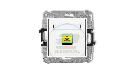 MINI Mechanizm gniazda światłowodowego/optycznego pojedynczego biały MGOP-1