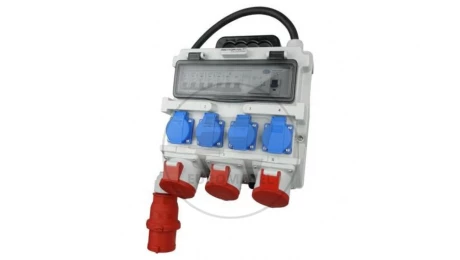 Rozdzielnica budowlana TR-S/FI 32A 2x16A 4x230V SKH Schuko Doktorvolt 7266