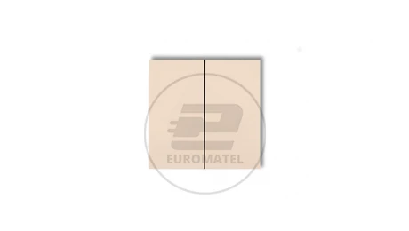 Klawisze podwójne do łączników DECO, FLEXI (komplet dwóch sztuk) beżowy 1DKL-2