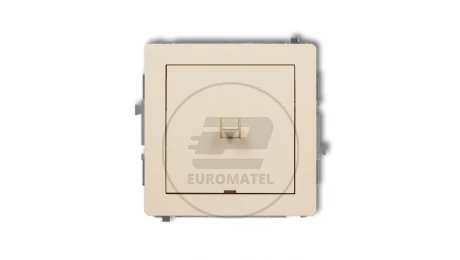 DECO Mechanizm łącznika schodowego w stylu amerykańskim (jeden klawisz bez piktogramu) beżowy 1DWPUS-3.1