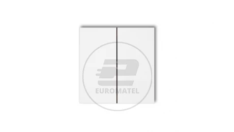 Klawisze podwójne do łączników DECO, FLEXI, MINI (komplet dwóch sztuk) biały DKL-2