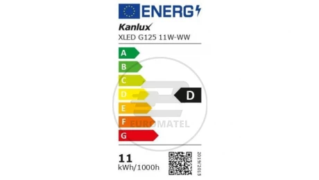Żarówka LED E27 XLED G125 11W-WW 1520lm 2700K barwa ciepła 33511