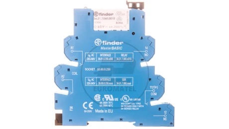 Przekaźnikowy moduł sprzęgający 1P 6A 220-240V AC szer. 6,2mm MasterBASIC 39.01.8.230.0060