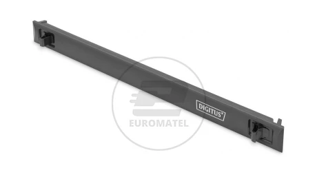 Maskownica do szafy 19, 1U, materiał ABS, zamykana na zatrzask, czarna DN-97651