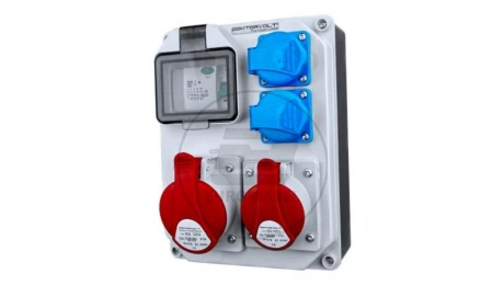 Rozdzielnica budowlana HL-FI 1x16A 1x32A 2x230V gniazda Schuko Doktorvolt 7242