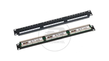 Patch panel 1U/19 cali UTP nieekranowany 24 porty kat. 5E złącza LSA PK-U5-1