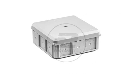 Puszka naścienna 90x37x90mm IP55 z dławnicami z wkrętem szara NSW90x90 35418702