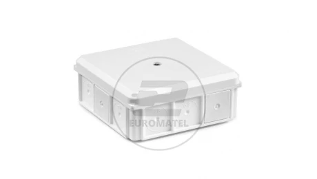 Puszka naścienna 90x37x90mm IP55 z dławnicami z wkrętem biała NSW90x90 35418706