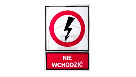 Tabliczka /znak zakazu/ TZZ 148x210S /NIE WCHODZIĆ/ E04TZ-01031140500