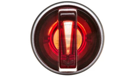 Przełącznik 2 położeniowy pokrętło 22mm czerwony 1Z 1R bez samopowrotu z podświetleniem 230V AC SP22-PL.C-11-230-LEDAC
