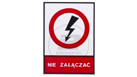 Tabliczka /znak zakazu/ TZZ 74x105S E04TZ-01031120200 /10szt./