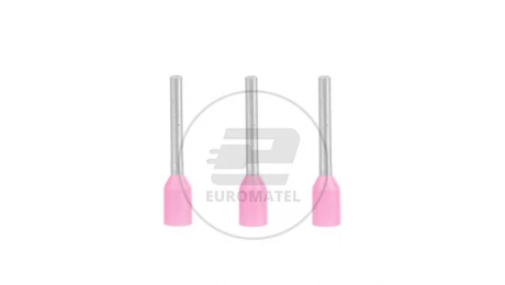 Końcówka tulejkowa izolowana HI 0,34/8 F ERHL różowy E08KH-02010111101 /100szt./