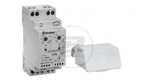 Wyłącznik zmierzchowy 1P 1Z 12A 230V AC niezależne wyjścia i dwie nastawy 1-80lx 11.42.8.230.0000